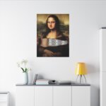 Mona Lisa Money Tear Matte Stretched Canvas Art - Image 4